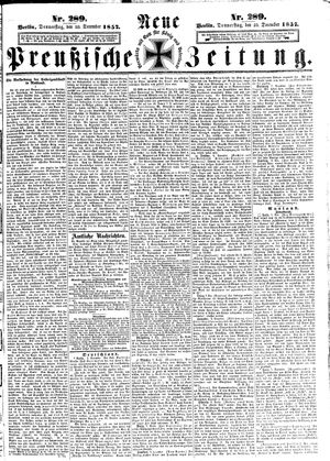Neue preußische Zeitung vom 10.12.1857
