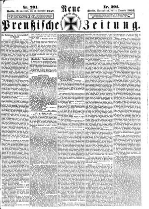 Neue preußische Zeitung on Dec 12, 1857