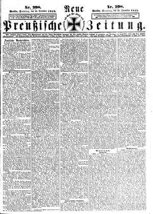 Neue preußische Zeitung vom 20.12.1857