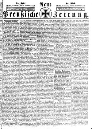 Neue preußische Zeitung on Dec 24, 1857