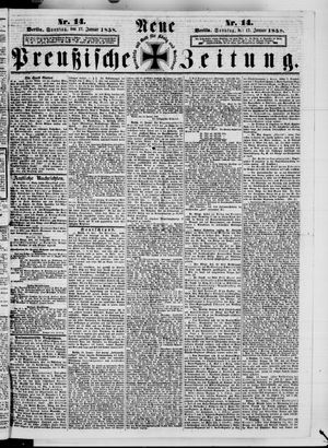 Neue preußische Zeitung vom 17.01.1858