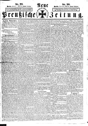Neue preußische Zeitung on Jan 29, 1858