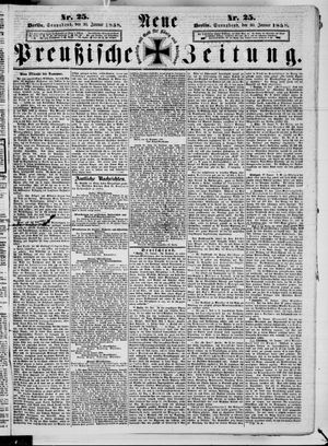 Neue preußische Zeitung vom 30.01.1858