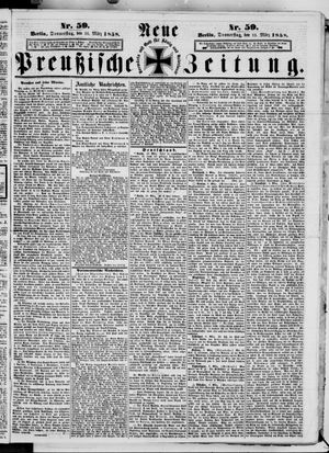 Neue preußische Zeitung vom 11.03.1858