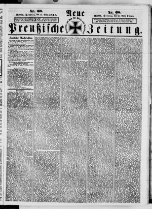 Neue preußische Zeitung vom 21.03.1858