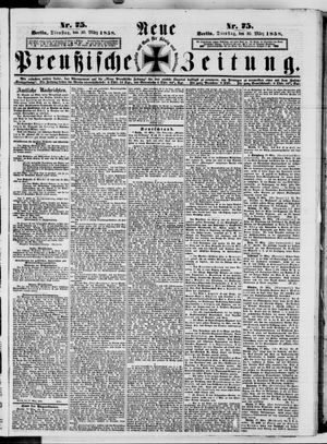 Neue preußische Zeitung vom 30.03.1858