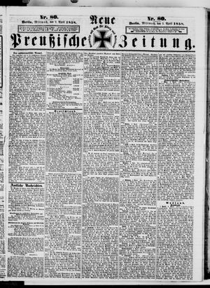 Neue preußische Zeitung vom 07.04.1858