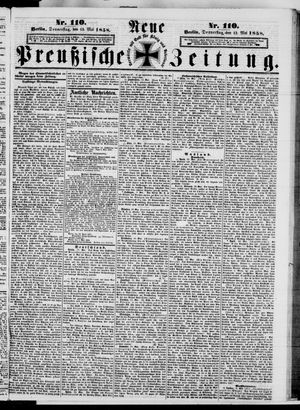 Neue preußische Zeitung vom 13.05.1858