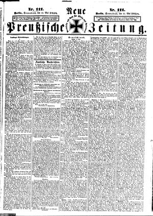 Neue preußische Zeitung vom 15.05.1858