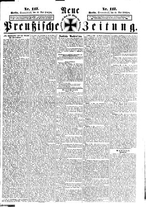 Neue preußische Zeitung vom 22.05.1858