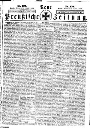 Neue preußische Zeitung vom 09.06.1858