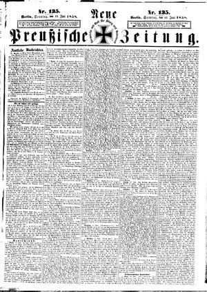 Neue preußische Zeitung on Jun 13, 1858