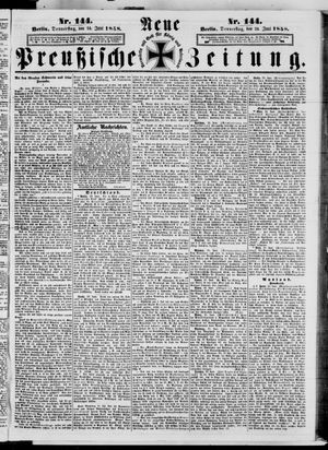 Neue preußische Zeitung vom 24.06.1858