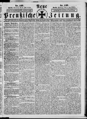 Neue preußische Zeitung on Jun 27, 1858