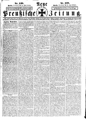 Neue preußische Zeitung vom 29.06.1858