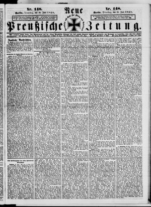 Neue preußische Zeitung vom 29.06.1858
