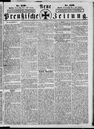 Neue preußische Zeitung vom 01.07.1858