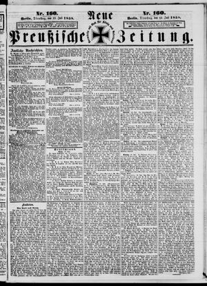 Neue preußische Zeitung vom 13.07.1858