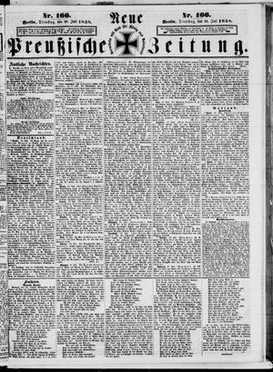 Neue preußische Zeitung vom 20.07.1858