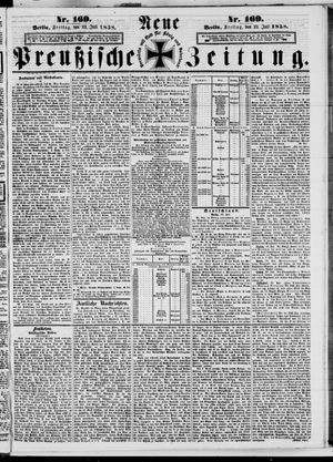 Neue preußische Zeitung vom 23.07.1858