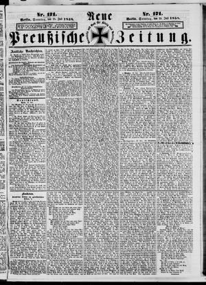 Neue preußische Zeitung vom 25.07.1858