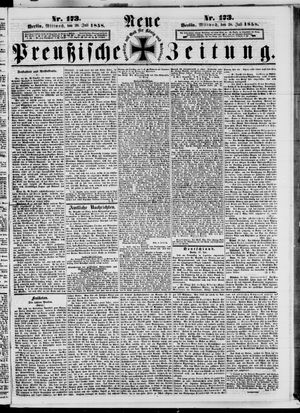 Neue preußische Zeitung vom 28.07.1858