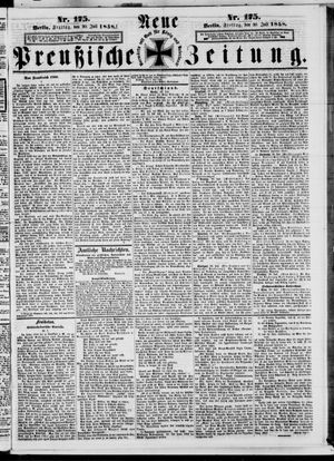 Neue preußische Zeitung vom 30.07.1858