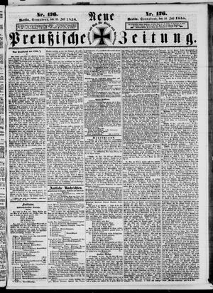 Neue preußische Zeitung vom 31.07.1858