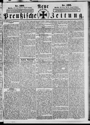 Neue preußische Zeitung vom 27.08.1858