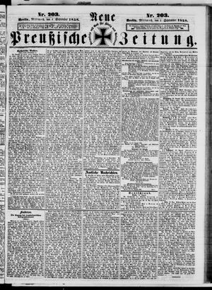 Neue preußische Zeitung vom 01.09.1858