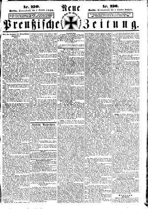 Neue preußische Zeitung vom 02.10.1858