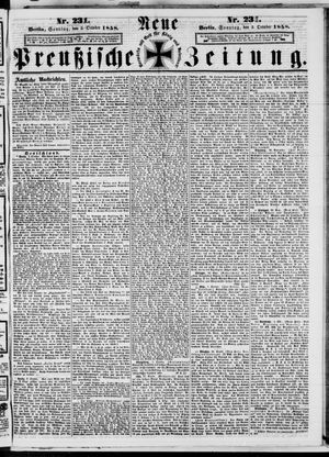Neue preußische Zeitung vom 03.10.1858