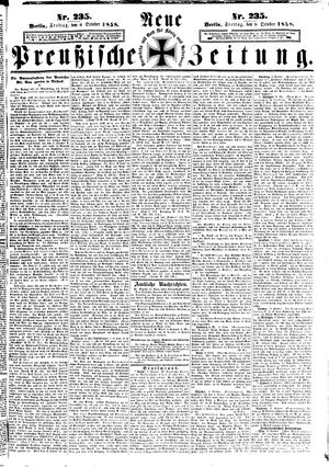 Neue preußische Zeitung on Oct 8, 1858