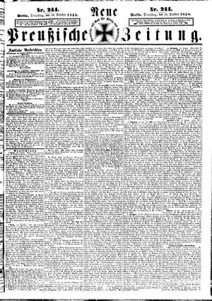 Neue preußische Zeitung vom 19.10.1858