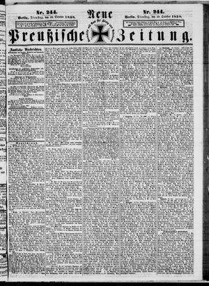 Neue preußische Zeitung vom 19.10.1858