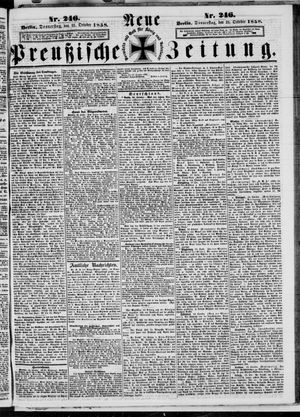 Neue preußische Zeitung vom 21.10.1858
