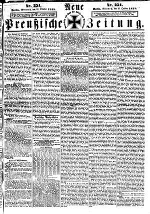 Neue preußische Zeitung on Oct 27, 1858
