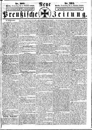 Neue preußische Zeitung on Nov 11, 1858
