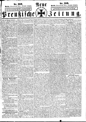 Neue preußische Zeitung vom 04.12.1858