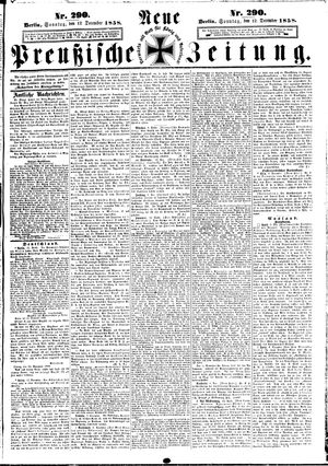 Neue preußische Zeitung vom 12.12.1858