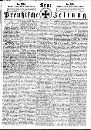 Neue preußische Zeitung vom 14.12.1858