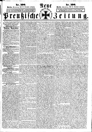 Neue preußische Zeitung vom 19.12.1858