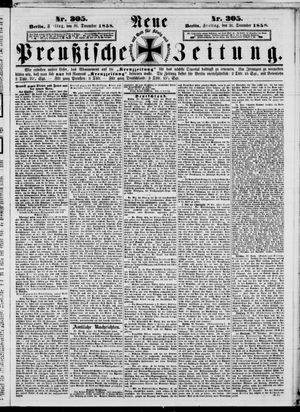 Neue preußische Zeitung vom 31.12.1858