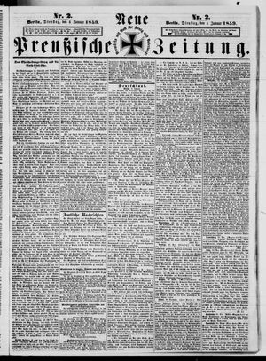 Neue preußische Zeitung vom 04.01.1859