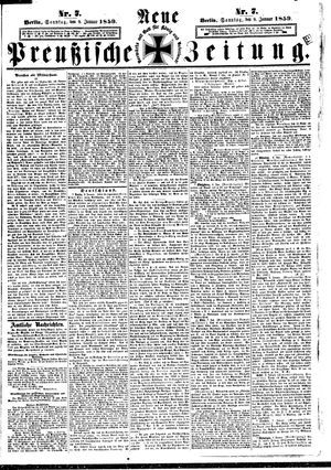 Neue preußische Zeitung vom 09.01.1859