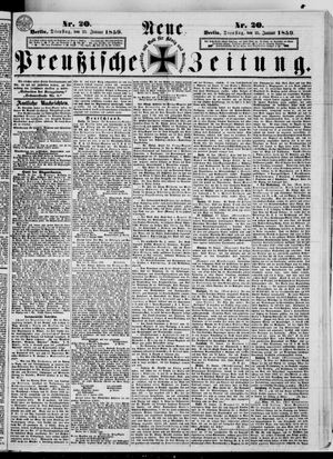 Neue preußische Zeitung vom 25.01.1859