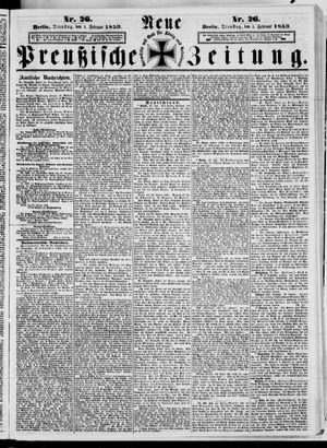 Neue preußische Zeitung vom 01.02.1859