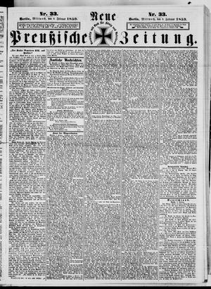 Neue preußische Zeitung on Feb 9, 1859