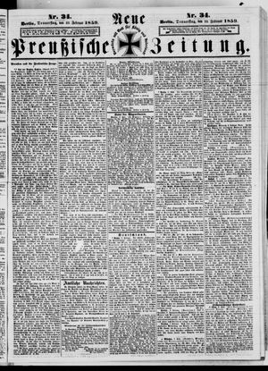 Neue preußische Zeitung vom 10.02.1859