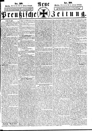 Neue preußische Zeitung vom 16.02.1859